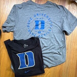 Nike Duke University Gray and Black T-Shirts